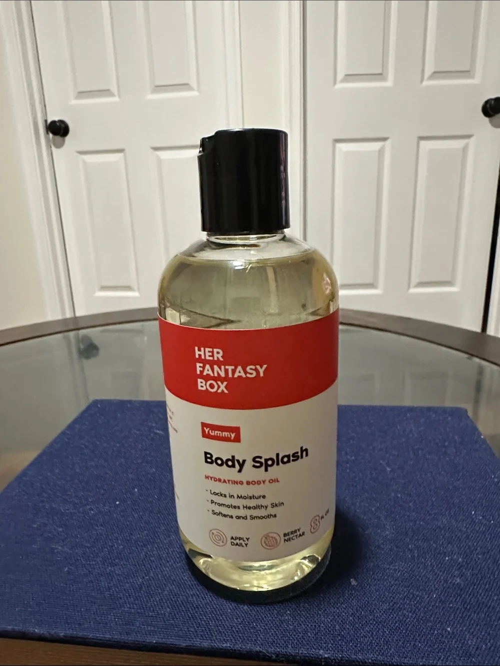 Her Fantasy Box Yummy Body Splash - Yellow/Cream Bottle